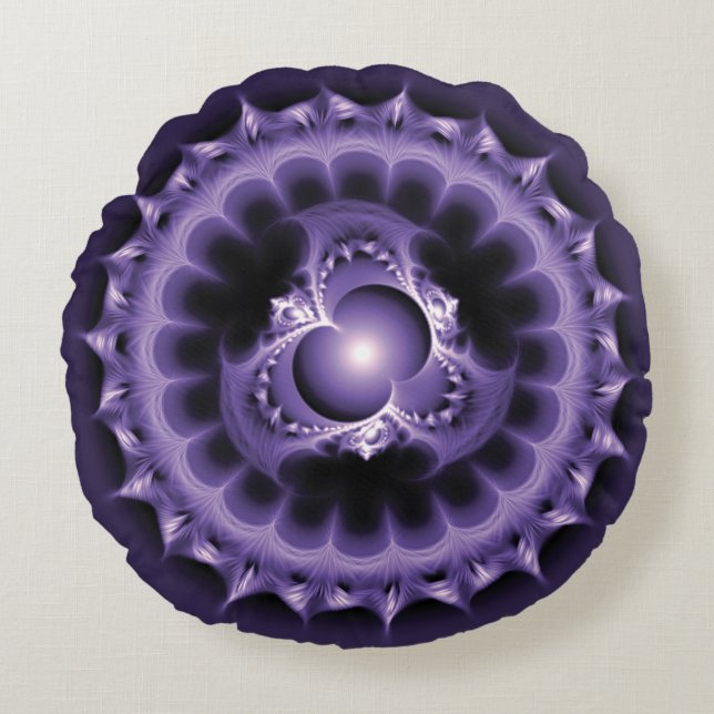 Sacred Geometry Round Cushion (Front)