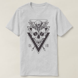 Sacred Geometry Scull and Moth T-Shirt