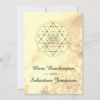 *~* Sacred Geometry Sepia Watercolor Wedding