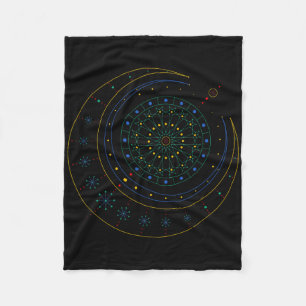 Sacred Geometry Shirt Fleece Blanket
