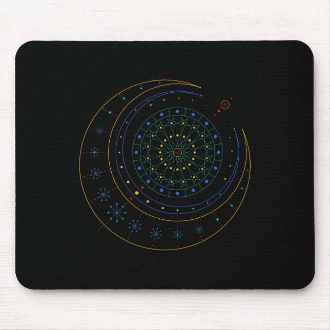 Sacred Geometry Shirt  Mouse Mat (Front)