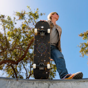 Sacred Geometry Sigil Skateboard