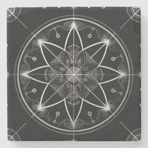 Sacred Geometry Stone Coaster