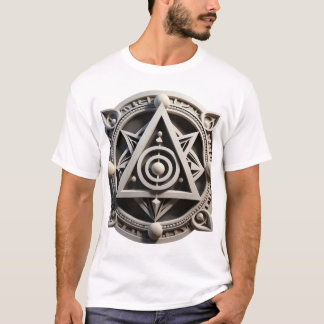 Sacred Geometry Stone Mandala T-Shirt