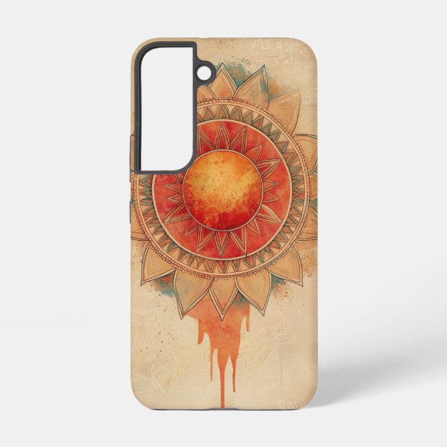 Sacred Geometry Sun Phone Case (Back)