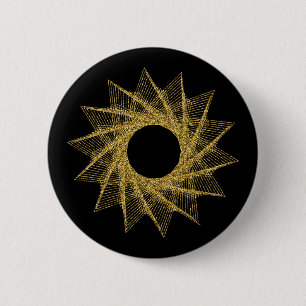Sacred Geometry Symbol 6 Cm Round Badge