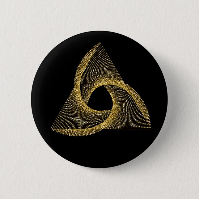 Sacred Geometry Symbol 6 Cm Round Badge (Front)