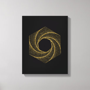 Sacred Geometry Symbol Canvas Print
