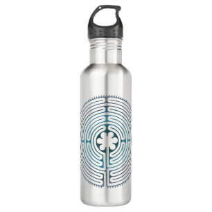 Sacred Geometry Symbol - Chartres Labyrinth 1 710 Ml Water Bottle