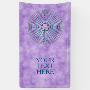 Sacred Geometry Symbol - Chartres Labyrinth 1 Banner