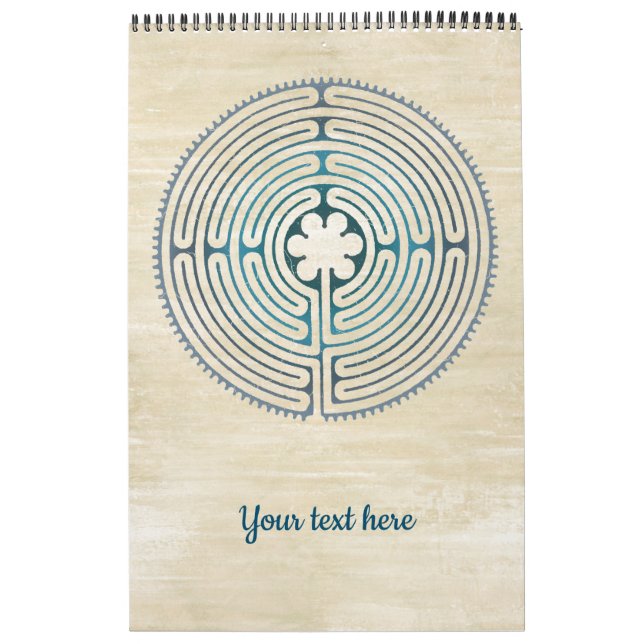 Sacred Geometry Symbol - Chartres Labyrinth 1 Calendar (Cover)