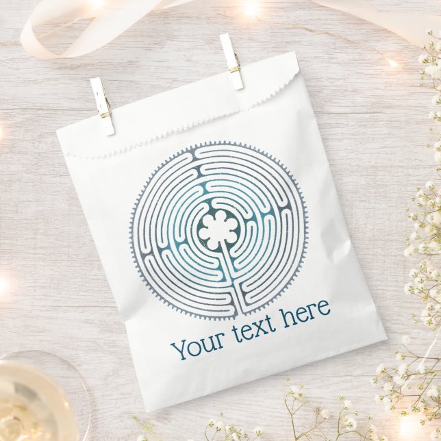 Sacred Geometry Symbol - Chartres Labyrinth 1 Favour Bags (Clipped)