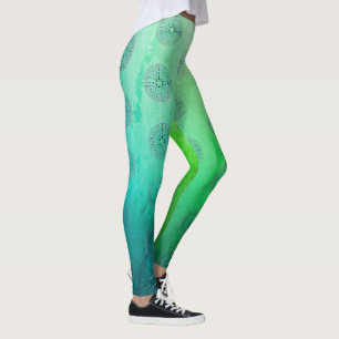 Sacred Geometry Symbol - Chartres Labyrinth 1 Leggings