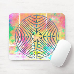 Sacred Geometry Symbol - Chartres Labyrinth 1 Mouse Mat