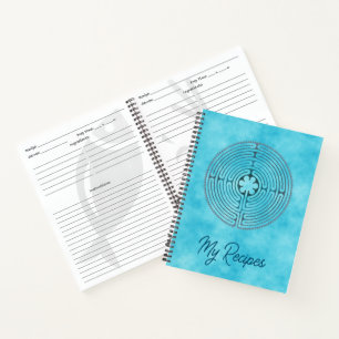 Sacred Geometry Symbol - Chartres Labyrinth 1 Notebook