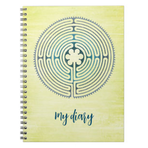 Sacred Geometry Symbol - Chartres Labyrinth 1 Notebook