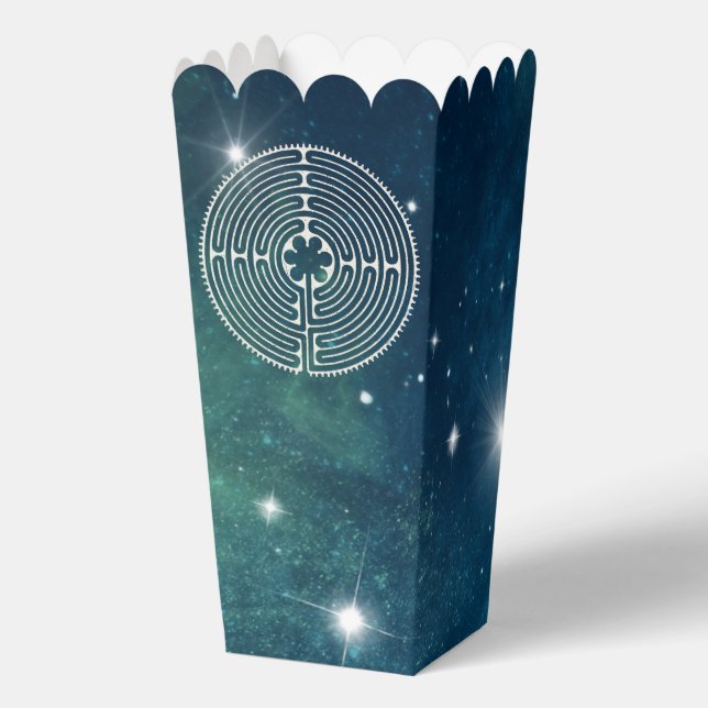 Sacred Geometry Symbol - Chartres Labyrinth 2 Favour Box (Back)
