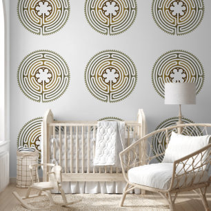 Sacred Geometry Symbol - Chartres Labyrinth 4 Wallpaper