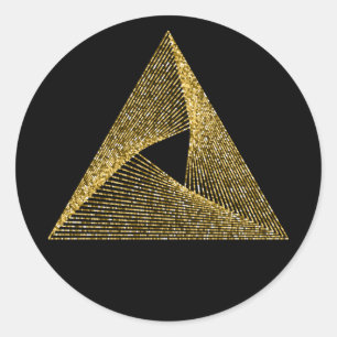 Sacred Geometry Symbol Classic Round Sticker