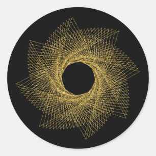 Sacred Geometry Symbol Classic Round Sticker
