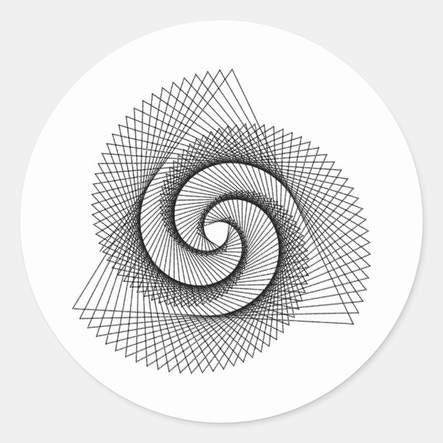 Sacred Geometry Symbol Classic Round Sticker (Front)