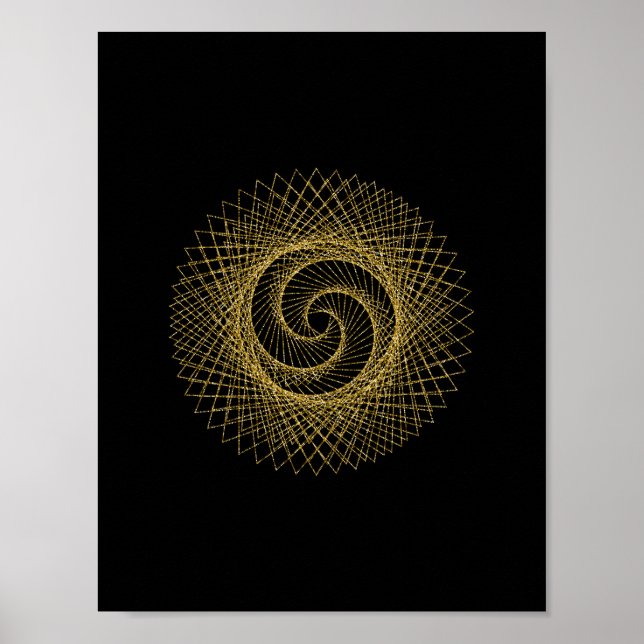 Sacred Geometry Symbol Poster (Front)