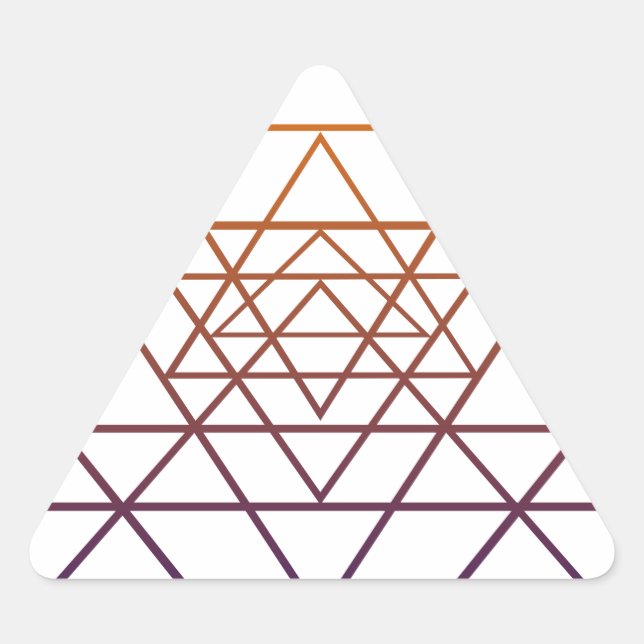 Sacred Geometry Triangle Sticker (Front)