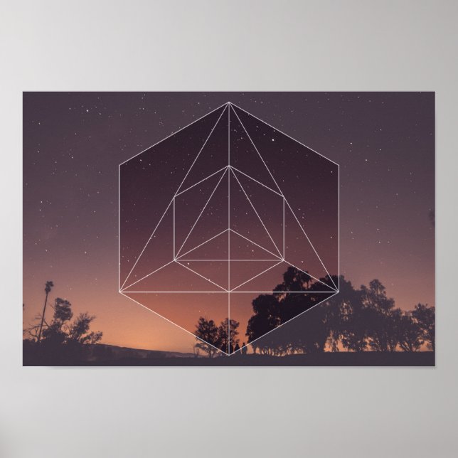 Sacred Geometry vs. The Nights Sky Poster (Front)