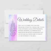 *~* Sacred Geometry Watercolor Wedding Details