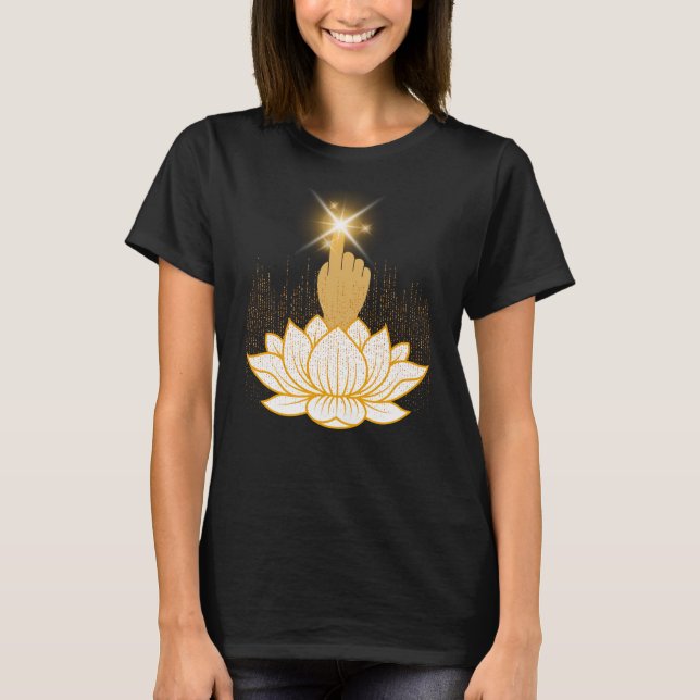 Sacred Hand Lotus T-Shirt (Front)