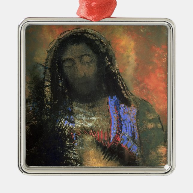 Sacred Heart, 1910 Metal Tree Decoration (Front)