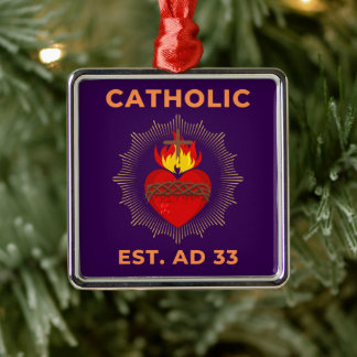 Sacred Heart AD 33 Catholic Ornament