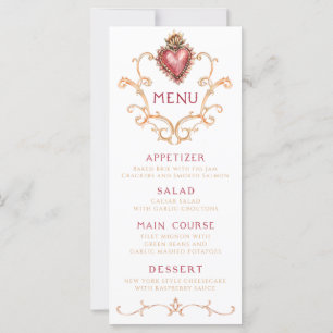 Sacred Heart Baroque Dinner Menu