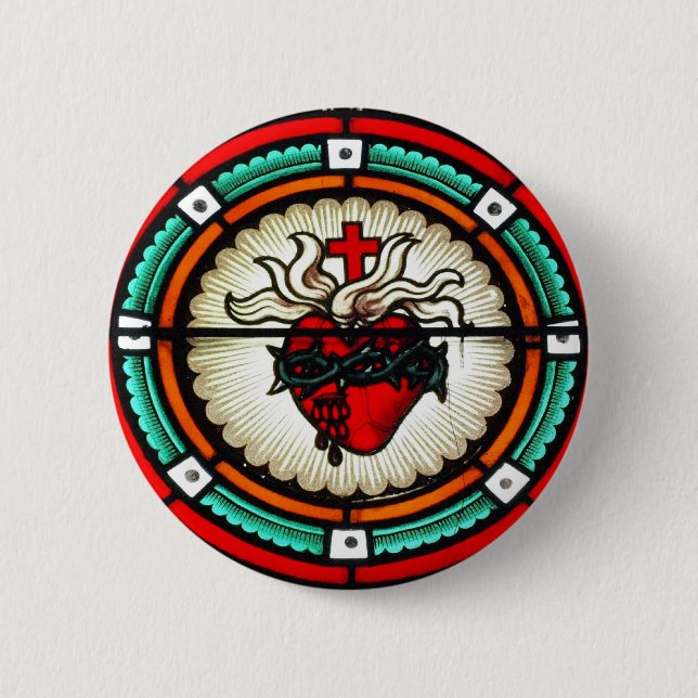 Sacred Heart Button (Front)