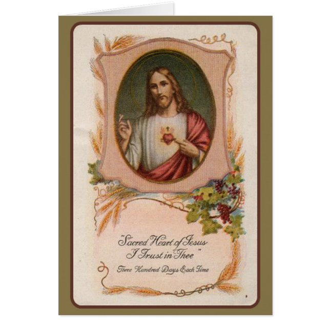 Sacred Heart Catholic Mass Memorial Offering (Front)