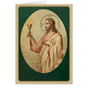 Sacred Heart Catholic Mass Offering Card