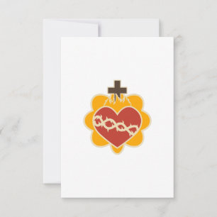 Sacred Heart Catholic Thank You Card
