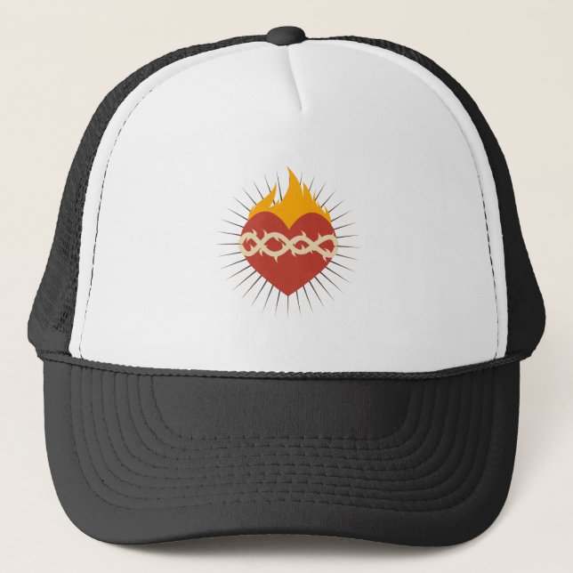 Sacred Heart Catholic Trucker Hat (Front)