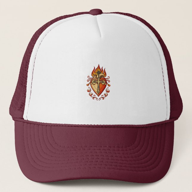 Sacred Heart Catholic Trucker Hat (Front)
