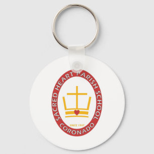 Sacred Heart Coronado Logo Key Ring