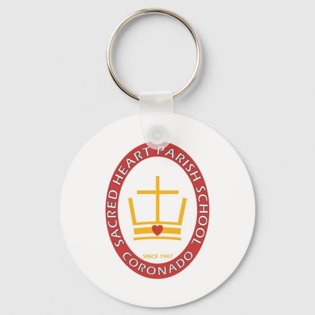 Sacred Heart Coronado Logo Key Ring (Front)