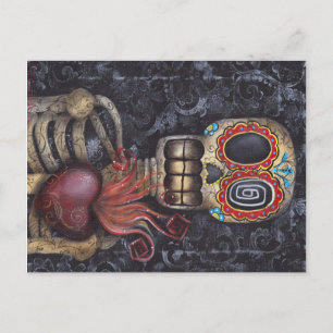 Sacred Heart Day of the Dead Postcard