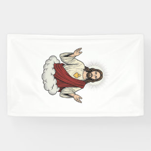 Sacred Heart Devotional Vintage Engraving Design_1 Banner