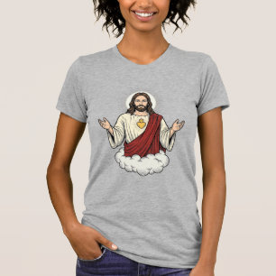 Sacred Heart Devotional Vintage Engraving Design_1 T-Shirt
