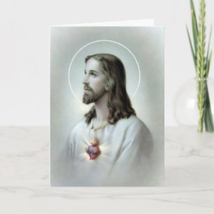 Sacred Heart Jesus  Catholic Condolence Thank You