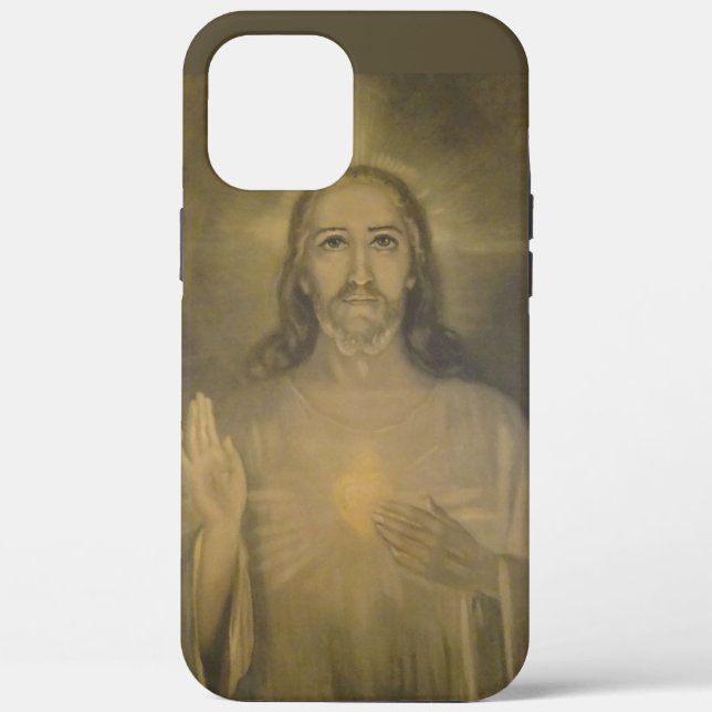 Sacred Heart Jesus Catholic Religious  Case-Mate iPhone Case (Back)