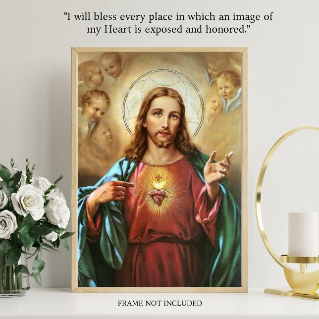 Sacred Heart Jesus Religious 12 Promises Catholic (Creator Uploaded)