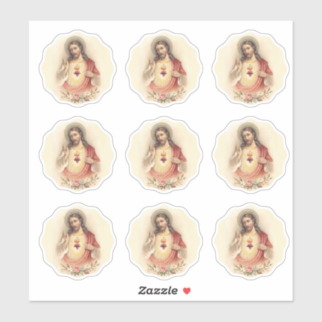 Sacred Heart Jesus Religious Divine Mercy Vinyl (Sheet)