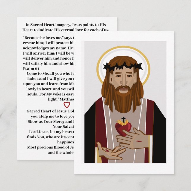 Sacred Heart of Jesus  (Front/Back)