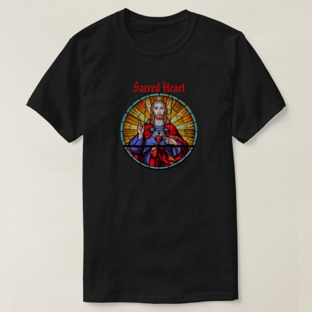 Sacred Heart of Jesus 2 Sided Southwest T-Shirt (Design Front)